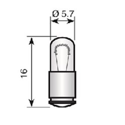 Indicatie- en signaleringslamp Miniatuur gloeilamp VEZALUX SIGNAALLAMP 2.5V350MA MG.T1 030616053